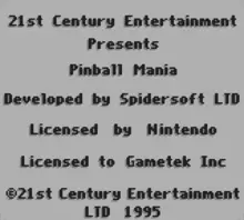 Image n° 1 - screenshots  : Pinball Mania